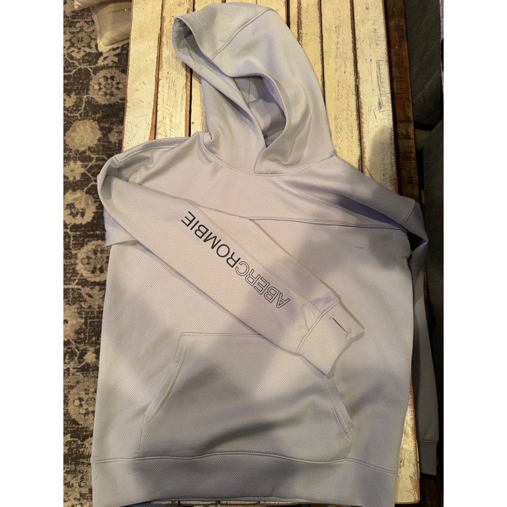 Abercrombie Kids YPB Active Hoodie Grey Performance Sweatshirt Size 13/14
